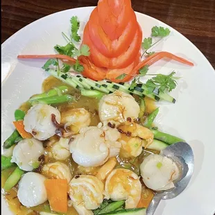 74. Shrimp &amp; Scallop XO Sauce