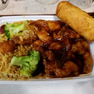 General Tso combo.