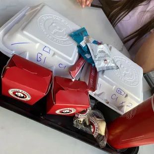 2 Build Your Own Bigger Plate - 1 Full Side With 3 fountain drinks