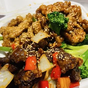 Added sesame seeds to my plate