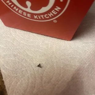 Bug in the food
