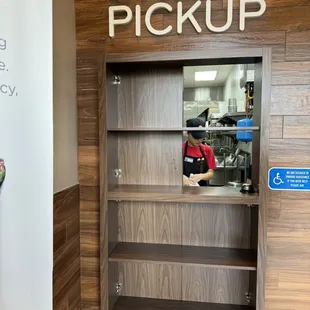 Online pickup window