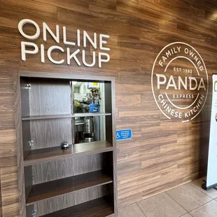 Online pickup window