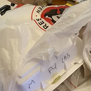 My dinner Mein -x 2 / honey walnut shrimp &amp; honey sesame chicken - always great .