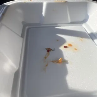 METAL flakes in food