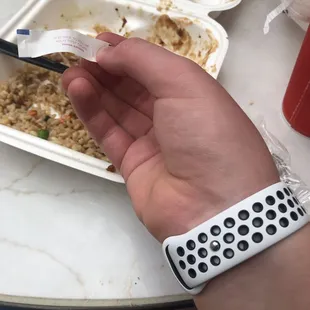 A photo of my fortune.