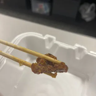 Beijing Beef with no beef.