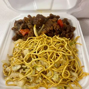 2x Beijing Beef with Chow Mein