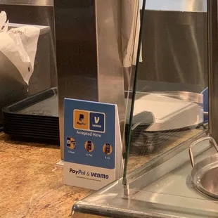 a stainless steel pan on a counter