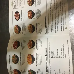 Catering menu is pretty good