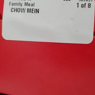 Label now on orders naming what is in each bag or box