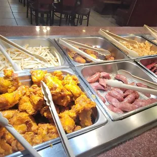 interior, chicken wings and fried chicken