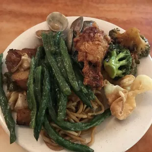 Dinner buffet averages to about $12/person. I got noodles, beef and broccoli, cream cheese wontons, mussels, wings, green beans, etc.