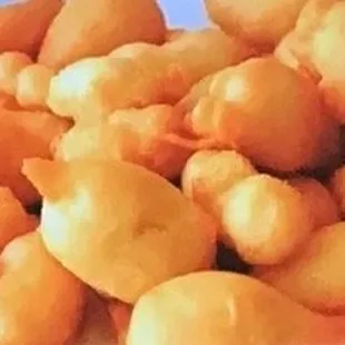 a plate of potato balls