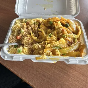 Curry Chicken/Fried Rice. Delicious