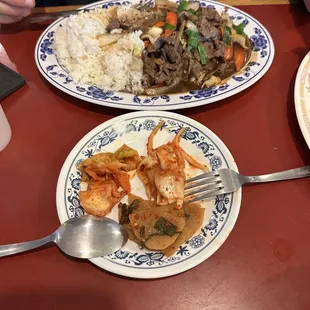 Bulgogi and kimchi