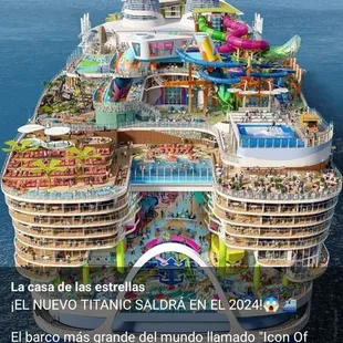 the top deck of the harmony of the seas