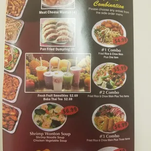 ramen and noodles, menu