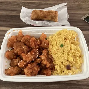 Sesame chicken combo