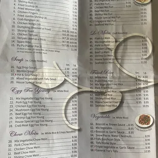 New menu prices 6/23