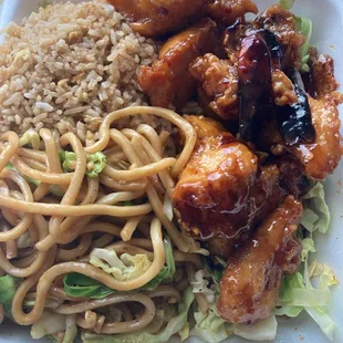 1. Orange Chicken Combo Plate