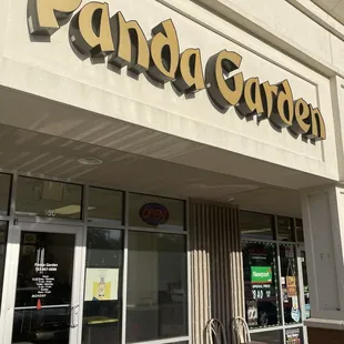 the front of the store