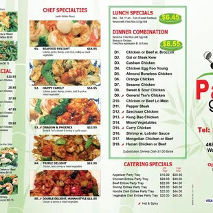 Chinese foods take out fast foods