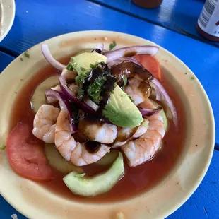 Shrimp Tostada