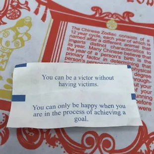 What , a double fortune!??!!! Today is going to be a great day!