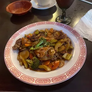 Hunan Style Beef and Chicken
