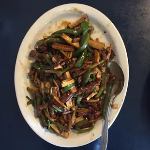 Dry Bean Curd with Beef