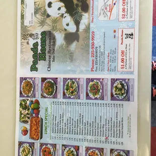 the menu
