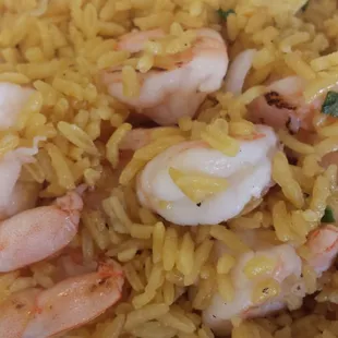 Lots and lots of Shrimp in my Shrimp Fried Rice.