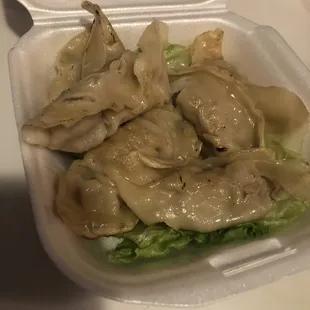 This is not fried dumpling and the filling was not cooked.