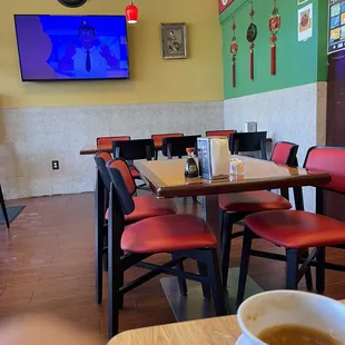 a bowl of soup on a table