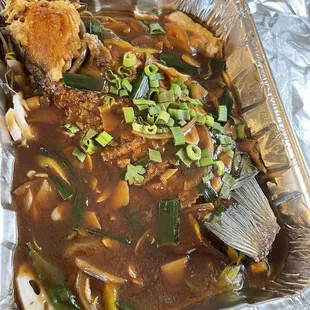 Baked fish