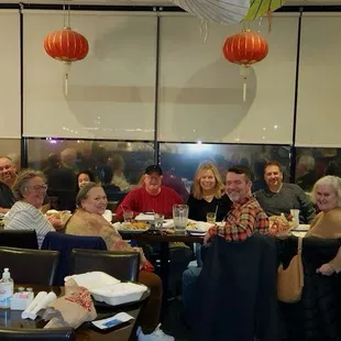 Our group of Yelp friends enjoying Panda House. Yum!
