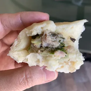 Vegetable pork bun