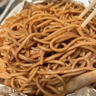 Chicken Low Mien noodles