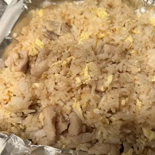 Wife's request...chicken fried rice with NO vegetables