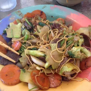 Great stif fry with fresh veggies, I like the extra spicy addition that u may add to the stir fry.