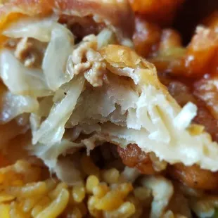 Next to no pork in the pork egg roll