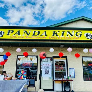 the front of the restaurant