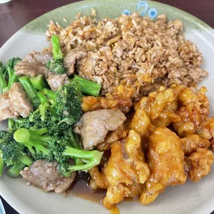 a plate of food on a table