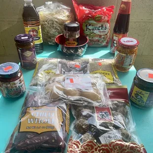 What i purchased at the Panda Market Athens OH.