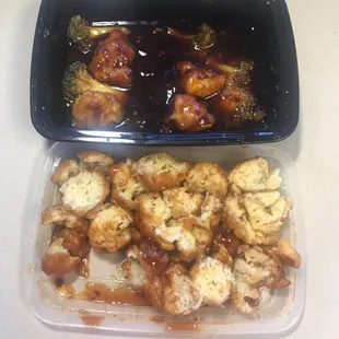 No chicken in my General Tso's Chicken I paid an extra $2 for batter. Just a waste of money. Don't order this.