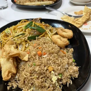 24. Chicken Fried Rice 34. Beef Lo Mein 6. Crab Rangoon