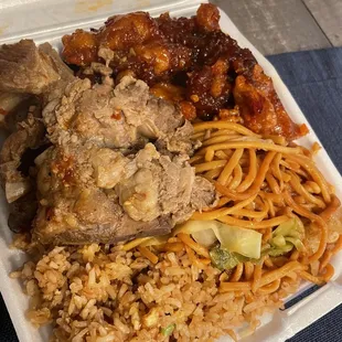11. House Fried Rice. Spicy pork ribs. 2. Chow Mein. Spicy orange chicken