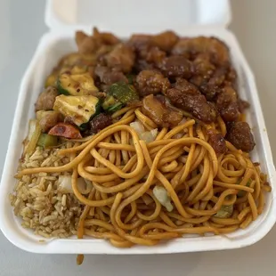 Chow Mein, Fried Rice, Orange Chicken, Kung Pao Chicken