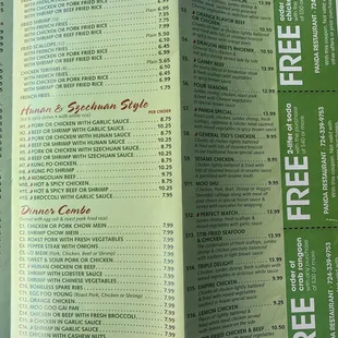 Menu Part 1